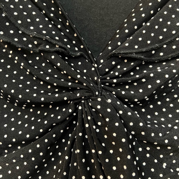 Polka Dot Ruffled Blouse - Picture 4 of 6